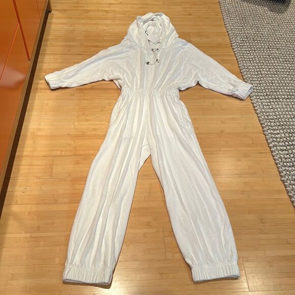 Rivet Utility hooded terry jumpsuit. NWT - Picture 1 of 7